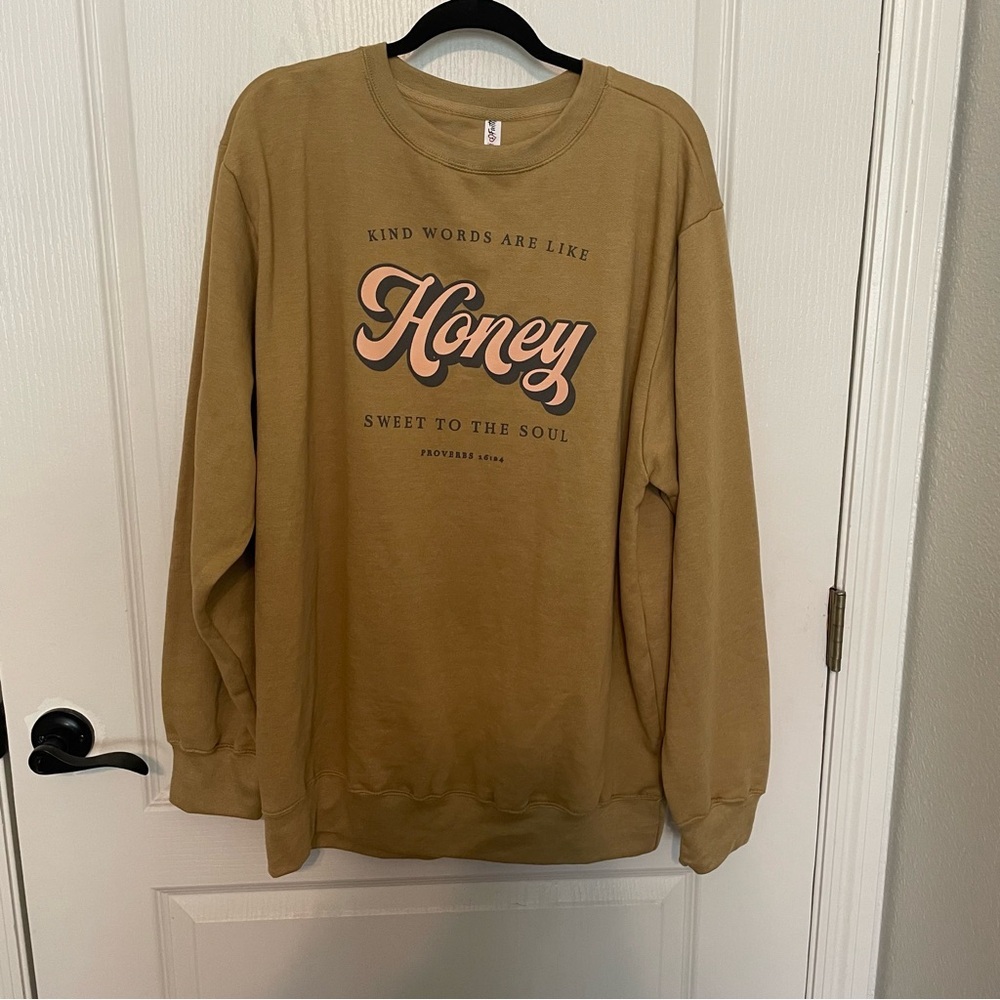 Honey Graphic Sweatshirt - Brown